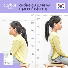 Ghế Curble chỉnh dáng ngồi đúng tư thế Hàn Quốc dành cho trẻ em dưới 28kg