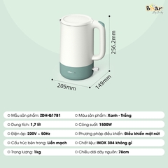 Bình đun nước siêu tốc Bear ZDH-Q17B1