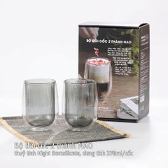 Bộ Đôi Cốc IMAT NAO 2 Thành Thủy Tinh Borosilicate Cao Cấp