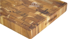 Thớt chặt gỗ Teak cao cấp Minh Ngọc kháng khuẩn tự nhiên, an toàn, bền đẹp, cỡ trung 35x25x3.8cm
