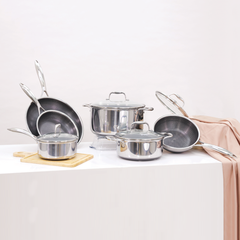 Bộ 6 nồi chảo iNox iMat Hybrid