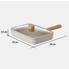 Chảo chiên chữ nhật Neoflam Fika 29cm Hàn Quốc