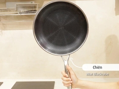 Chảo iMat Hybrid 24cm, tráng gốm đen