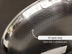 Chảo iMat Hybrid 28cm, tráng gốm đen