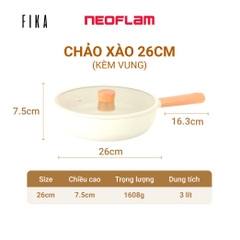 Bộ nồi chảo 3 món Neoflam Fika Hàn Quốc
