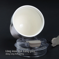 Cốc Lắc Inox 240ml 2 Thành Không Giữ Nhiệt Nóng Lạnh