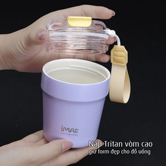 Cốc Lắc Inox 240ml 2 Thành Không Giữ Nhiệt Nóng Lạnh
