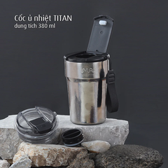 Cốc Ủ Nhiệt Titan iMat Cao Cấp 2 dung tích 380ml| 500ml
