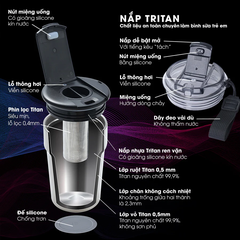 Cốc Ủ Nhiệt Titan iMat Cao Cấp 2 dung tích 380ml| 500ml