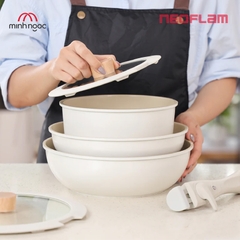 Bộ 3 nồi chảo cán rời Neoflam Hàn Quốc
