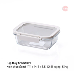 Bộ 14 Hộp Thuỷ Tinh Neoflam Comodo Chịu Nhiệt Nắp Kính