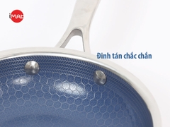 Chảo xào đa năng iMAT Hybrid 22cm, có vung (lòng xanh)