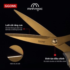 Kéo nhà bếp cao cấp GGOMI Hàn Quốc GG140 tay lệch Golden