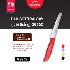 Dao gọt trái cây đa năng lưỡi thẳng GGOMi Hàn Quốc GG362. 4 màu lựa chọn