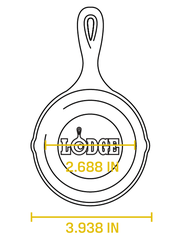 Chảo gang Lodge - LMS3 Chảo gang mini 8.89cm
