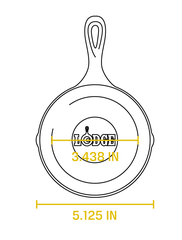 Chảo gang Lodge - H5MS Chảo gang 13cm