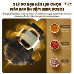 Máy Xay Ăn Dặm Bear QSJ-D02Q1 0.6L