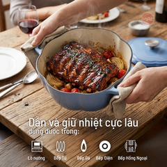Nồi Gang Tráng Men iMat Hình Bí Ngô 20cm