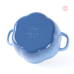 Nồi Gang Tráng Men iMat Hình Bí Ngô 20cm