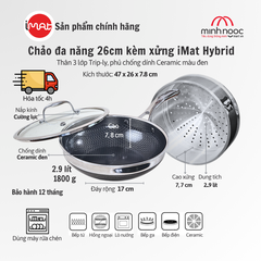 Chảo Đa Năng Imat Hybrid Các Loại Kèm Xửng Hấp
