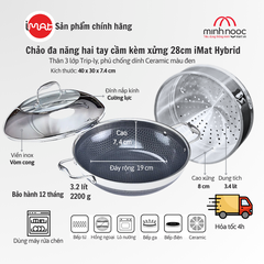 Chảo Đa Năng Imat Hybrid Các Loại Kèm Xửng Hấp