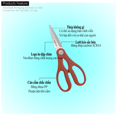 Kéo nhà bếp Neoflam thép không gỉ CK-SS-S08