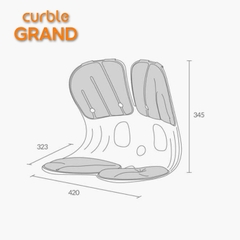 Ghế Curble Grand chỉnh dáng ngồi đúng tư thế Hàn Quốc