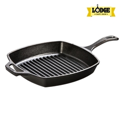 Chảo gang Lodge - L8SGP3 Chảo gang nướng hình vuông 26.67cm
