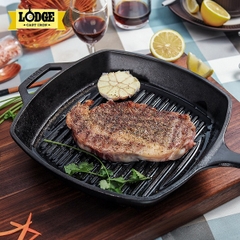 Chảo gang Lodge - L8SGP3 Chảo gang nướng hình vuông 26.67cm