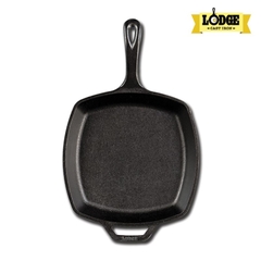 Chảo gang Lodge L8SQ3 26 cm hình vuông đáy bằng