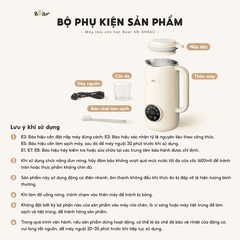 Máy làm sữa hạt Bear 0.6L SB-SH06C