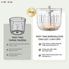 Máy xay ăn dặm 8 lưỡi 0.3L Bear CH-5H02D24