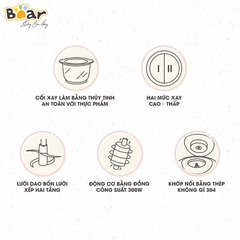 Máy Xay Thịt Đa Năng 2L Bear QSJ-B02Q1