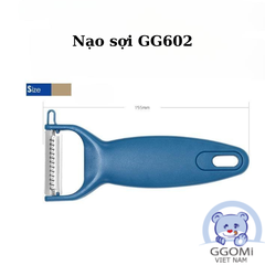 Nạo nhỏ lưỡi răng cưa GGOMi Hàn Quốc GG602. Hai màu xanh và trắng