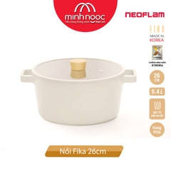 Nồi Fika - Neoflam 26cm, vung kính, chống dính, đế từ