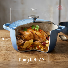 Nồi Gang Tráng Men iMat Hình Bí Ngô 20cm