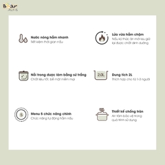 Nồi nấu chậm Bear 2L SB-NNC20