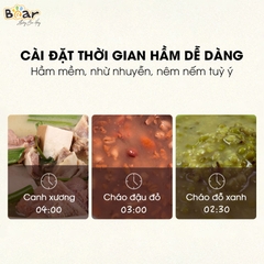 Nồi nấu chậm 1.6L Bear SUBE002