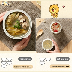 Nồi nấu chậm 1.6L Bear SUBE002