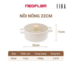 Bộ nồi chảo chống dính Neoflam Fika Hàn Quốc 9 món