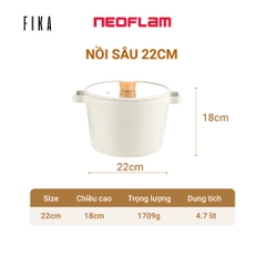 Bộ nồi chảo Neoflam Fika Hàn Quốc 7 món