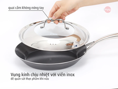 Chảo Paella 28 iMat Hybrid có vung