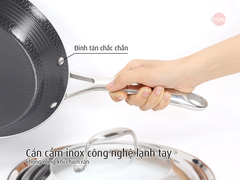 Chảo Paella 28 iMat Hybrid có vung