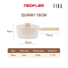 Bộ nồi chảo chống dính Neoflam Fika Hàn Quốc 9 món
