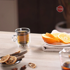 Bộ 6 Cốc Trà TATA Thủy Tinh High Borosilicate Hai Thành Cách Nhiệt Cao Cấp