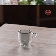 Bộ 6 Cốc Trà TATA Thủy Tinh High Borosilicate Hai Thành Cách Nhiệt Cao Cấp