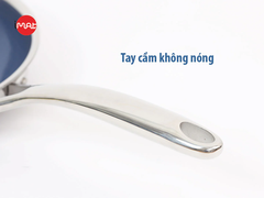 Chảo chiên iMAT Hybrid 26cm, không vung (lòng xanh)