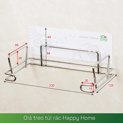Giá treo túi rác trong nhà bếp Happy Home