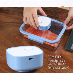 Bộ 6 Hộp Thủy Tinh Chân Không Neoflam Vacu Seal