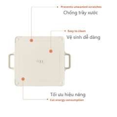 Nồi lẩu vuông Fika Neoflam Hàn Quốc 28cm